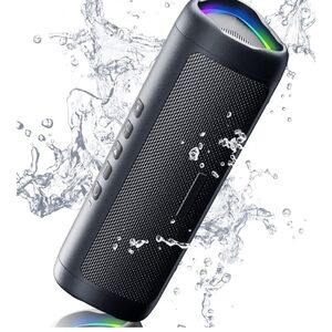 Portable Waterproof Bluetooth Speaker - Black
